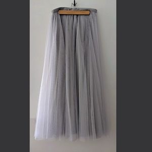 Revelry Fairy Skylar Tulle Skirt in Silver Lining